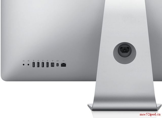 09款新一代苹果电脑iMac台式机背部接口特写