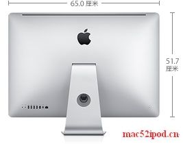 09款新一代苹果电脑iMac台式机尺寸和背面照片