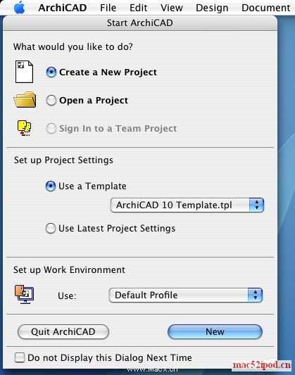 苹果电脑Mac OS X下的CAD软件：ArchiCAD