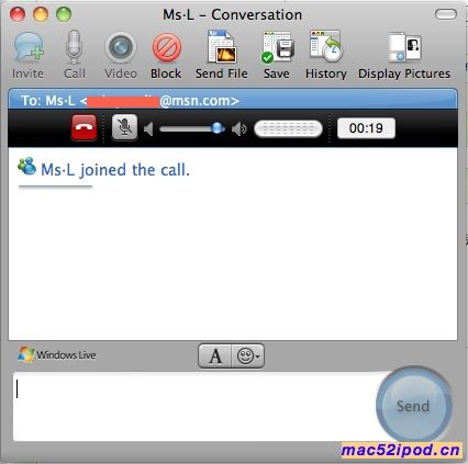 用MSN Messenger for Mac 8 Beta在苹果电脑上进行语音聊天