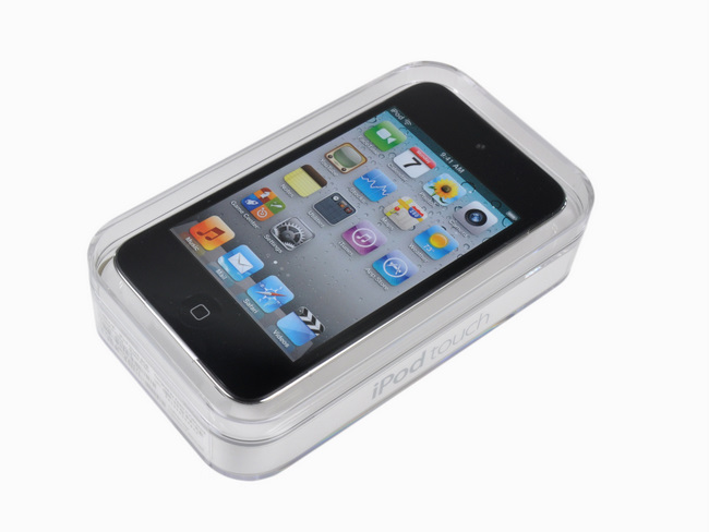 包装盒里的苹果 iPod touch 4