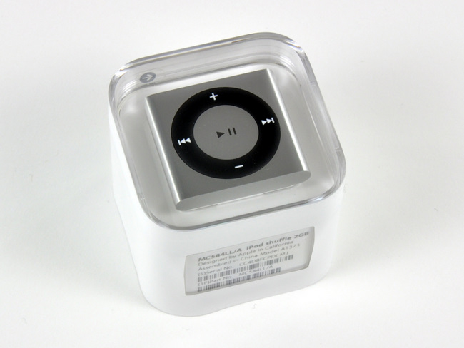 第四代苹果 iPod shuffle 包装盒