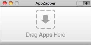 AppZapper 界面，把要删除/卸载的软件拖进去即可