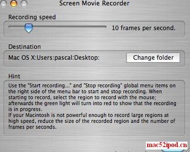 苹果电脑屏幕录像软件：Screen Movie Recorder