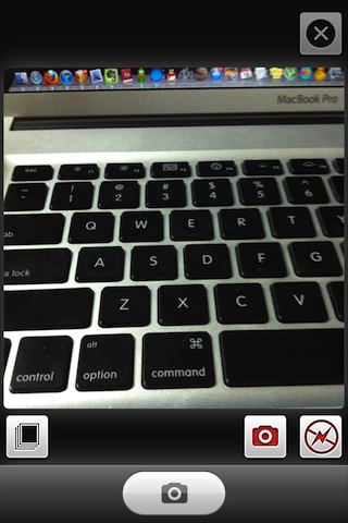 苹果 iPhone 手机用 Instagram 拍照的界面