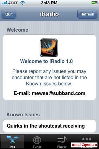 苹果iPhone听收音机广播的软件iRadio