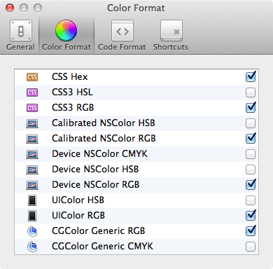 苹果电脑 Mac OS X 系统上的屏幕取色软件：Sip
