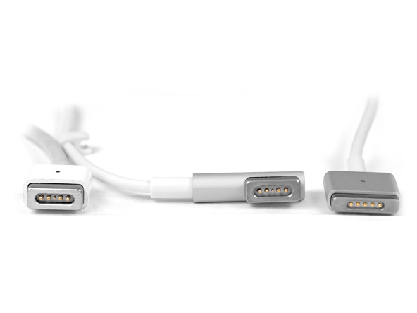 苹果 MagSafe 1.0 和 MagSafe 2.0 电源插头对比