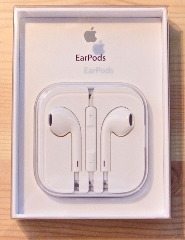 苹果 EarPods 耳机包装盒