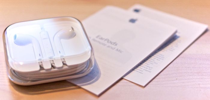 苹果 EarPods 耳机开箱组图