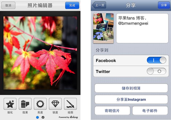 苹果 iOS 上可任意调整照片位置组成照片墙的拼图应用：Pic Collage